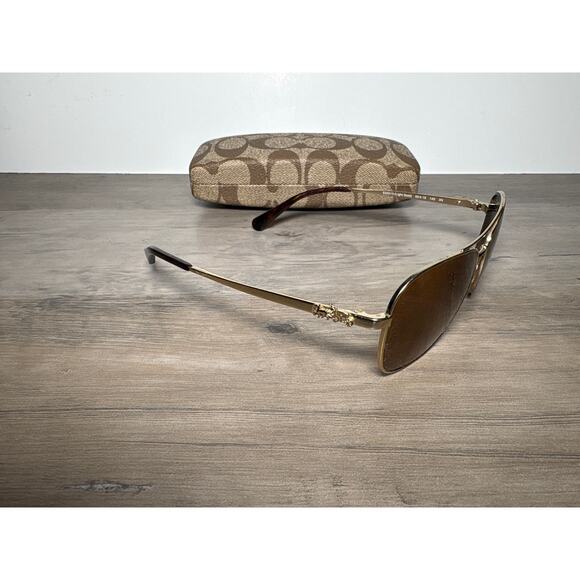 Coach 932213 Light Gold/ HC 7080 Sunglasses Frames With Hardshell Case - Picture 1 of 8